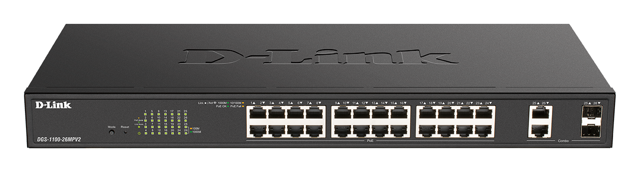 D-Link 26-Port PoE+ Gigabit Smart Managed Switch