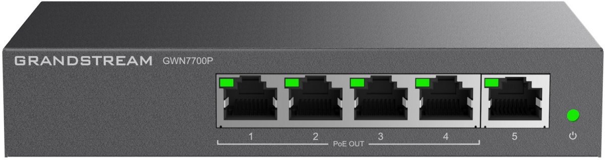 Grandstream GWN7700P Unmanaged Network Switch 5 ports / 4 PoE out