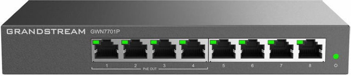 Grandstream GWN7701P Unmanaged Network Switch 8 ports / 4 PoE out