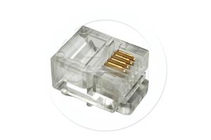 Solarix connector RJ11 CAT3 UTP 6p4c for stranded wire