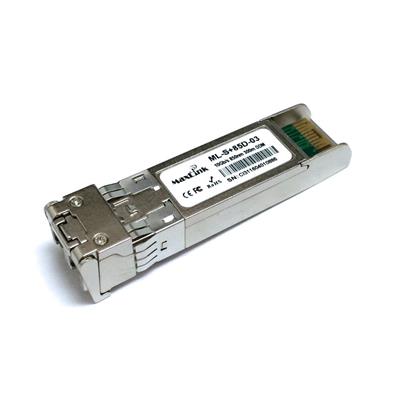 MaxLink 10G SFP+ optical module, MM, 850nm, 300m, industrial -40C+85C, 2x LC connector, DDM