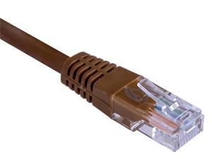 Masterlan patch cable UTP, Cat5e, 3m, brown