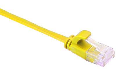 Masterlan comfort patch cable UTP, flat, Cat6, 5m, yellow