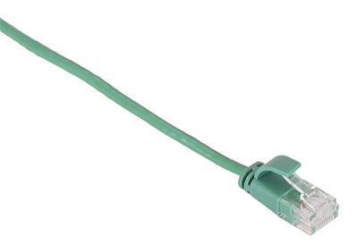 Masterlan comfort patch cable UTP, extra slim, Cat6, 0,25m, green