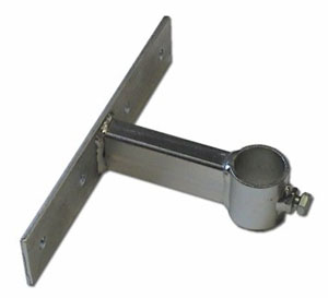 Pole holder for diameter 42mm, 10cm from wall, longer strap