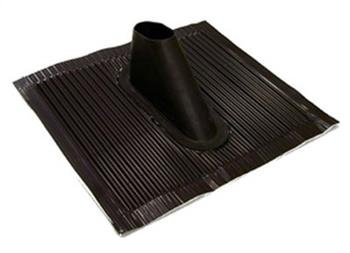 Roof tile for pole 55mm, 45x40cm, black